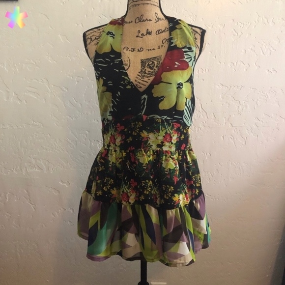 L.A. Blues halter top with liner, size large - Picture 1 of 4